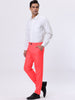 Classic Solid Color Mid Rise Full Length Dress Pants
