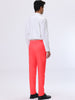 Classic Solid Color Mid Rise Full Length Dress Pants