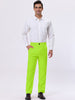 Classic Solid Color Mid Rise Full Length Dress Pants
