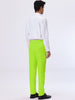Classic Solid Color Mid Rise Full Length Dress Pants