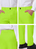Classic Solid Color Mid Rise Full Length Dress Pants