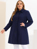 Polyester H Line Winter Single Breasted Coat Jacket