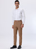 Smart Casual Striped Flat Front Zip Business Pants