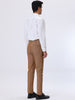Smart Casual Striped Flat Front Zip Business Pants