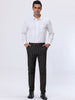 Smart Casual Striped Flat Front Zip Business Pants