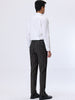 Smart Casual Striped Flat Front Zip Business Pants