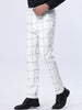 Smart Casual Plaid Flat Front Business Check Pants