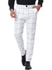 Smart Casual Plaid Flat Front Business Check Pants