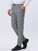 Smart Casual Plaid Flat Front Business Check Pants