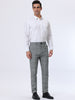 Smart Casual Plaid Flat Front Business Check Pants
