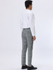 Smart Casual Plaid Flat Front Business Check Pants