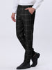 Smart Casual Plaid Flat Front Business Check Pants