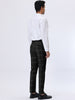 Smart Casual Plaid Flat Front Business Check Pants