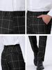 Smart Casual Plaid Flat Front Business Check Pants