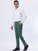 Smart Casual Striped Flat Front Zip Business Pants