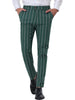 Smart Casual Striped Flat Front Zip Business Pants