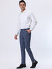 Smart Casual Striped Flat Front Zip Business Pants