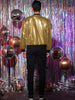 Metallic Zip Up Disco Party Shiny Varsity Bomber Jacket