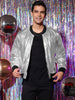 Metallic Zip Up Disco Party Shiny Varsity Bomber Jacket