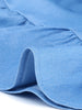 Basic Solid Short Sleeve Ruffle Hem Plus Size Dress