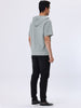Lightweight Solid Color Zip Up Short Sleeve Hoodies