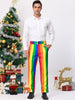 Casual Skinny Color Block Pencil Dress Striped Pants