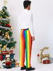 Casual Skinny Color Block Pencil Dress Striped Pants