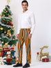 Casual Skinny Color Block Pencil Dress Striped Pants