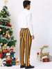 Casual Skinny Color Block Pencil Dress Striped Pants