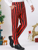 Casual Skinny Color Block Pencil Dress Striped Pants