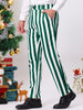 Casual Skinny Color Block Pencil Dress Striped Pants