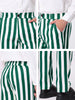 Casual Skinny Color Block Pencil Dress Striped Pants