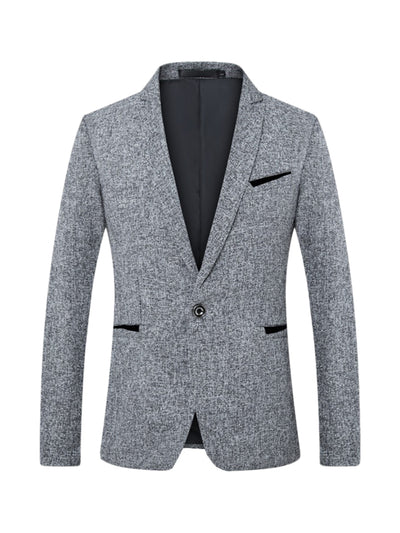Men's Business Blazer Slim Fit Formal Wedding Tuxedo Suit Jacket Sports Coat
