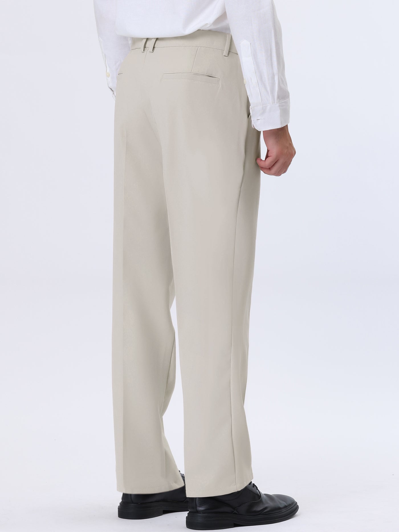 Bublédon Men's Pleat Front Pants Comfort Straight Leg Dress Trousers