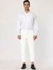 Flat Front Solid Color Crop Ankle-Length Dress Pants