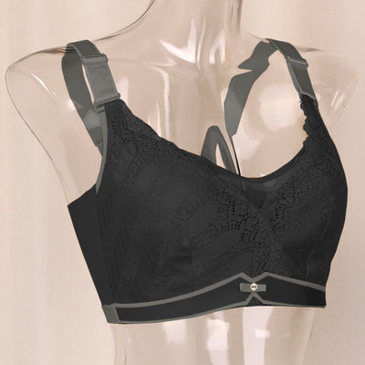 Push Up Full Coverage Comfort Wirefree Lift Lace Front Bra