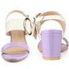 Perphy Slingback Chunky High Heel Sandals for Women