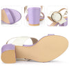 Perphy Slingback Chunky High Heel Sandals for Women