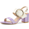 Perphy Slingback Chunky High Heel Sandals for Women