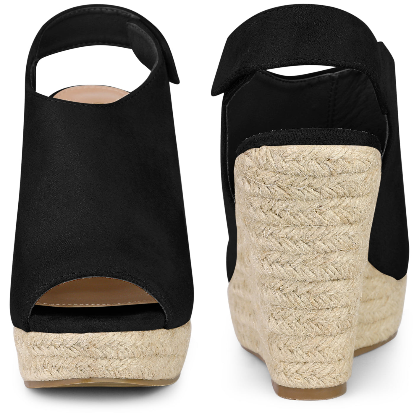 Bublédon Perphy Platform Heels Espadrille Wedges Sandals for Women