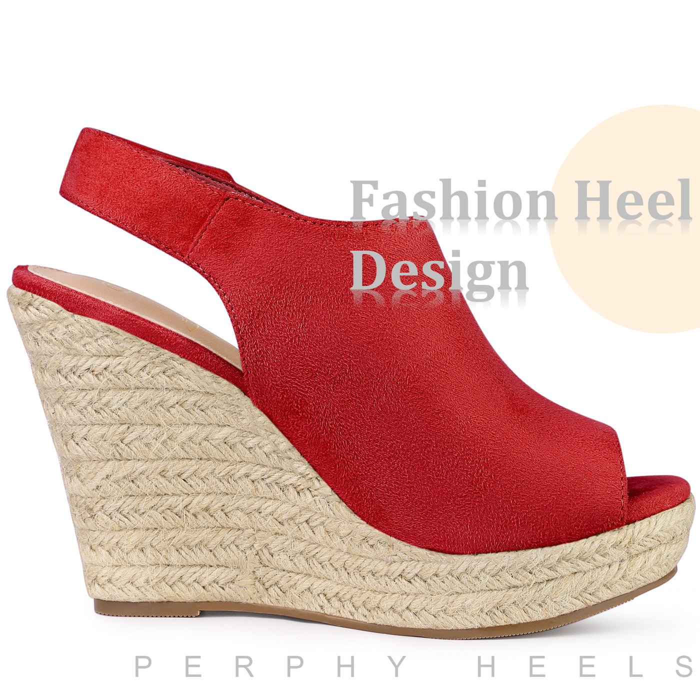 Bublédon Perphy Platform Heels Espadrille Wedges Sandals for Women