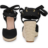 Perphy Espadrille Platform Wedge Heel Lace Up Sandals for Women