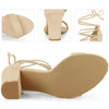 Perphy Strappy Lace Up Chunky High Heel Sandals for Women