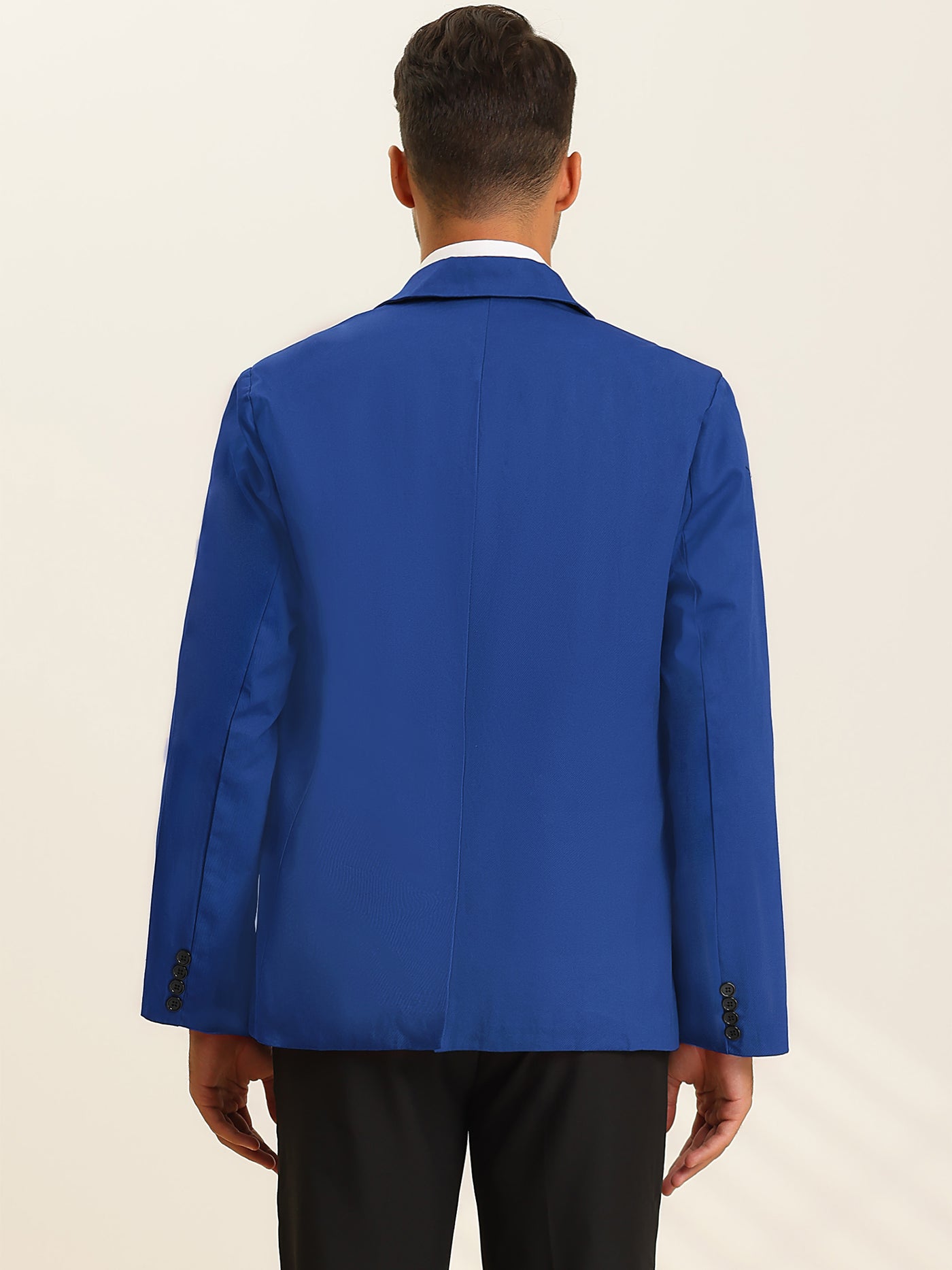 Bublédon Men's Casual Blazer One Button Slim Fit Lightweight Suit Jacket