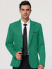Basic Notch Lapel Solid Color One Button Suit Blazer