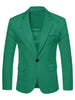 Basic Notch Lapel Solid Color One Button Suit Blazer