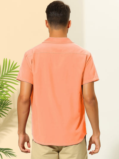 Hawaiian Button Down Short Sleeve Collared Summer Shirts