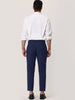 Flat Front Solid Color Crop Ankle-Length Dress Pants