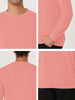 Long Sleeve Solid Crew Neck Pullover Sweatshirt