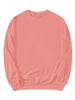 Long Sleeve Solid Crew Neck Pullover Sweatshirt